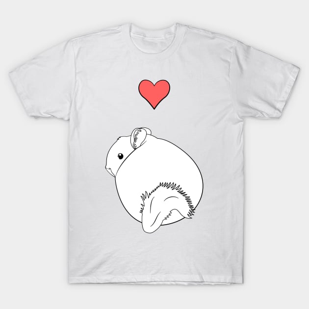 Love Chinchilla T-Shirt by LulululuPainting